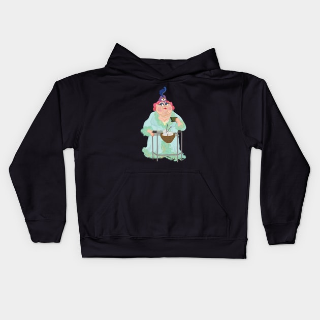 Miss Spink Kids Hoodie by Frannotated